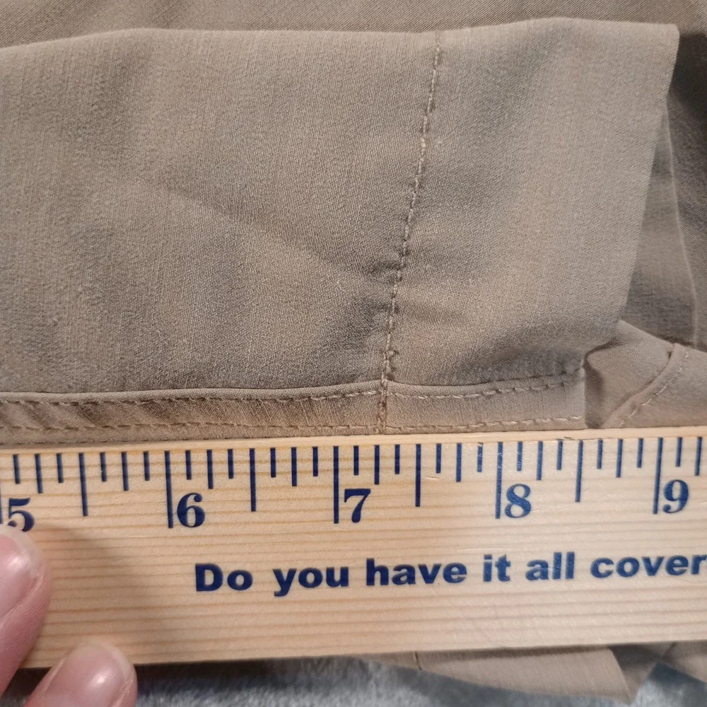Faherty All Day Shorts Mens 42 Khaki Tan Hybrid Stretch Quick Dry Surf